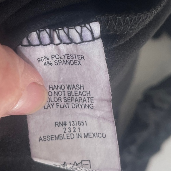 NEW, Black, Ruffle Detail Sleeves, Bodysuit, Size M - Picture 4 of 5